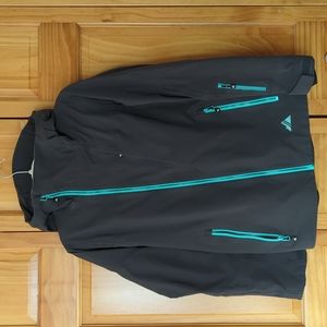 ***SOLD***Black Ski & Snow Jacket with Teal Accents